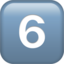 keycap: 6 on Apple