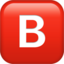 B button (blood type) on Apple