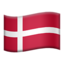 flag: Denmark on Apple