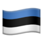flag: Estonia on Apple
