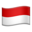 flag: Indonesia on Apple