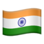 flag: India on Apple