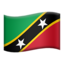 flag: St. Kitts & Nevis on Apple