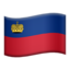 flag: Liechtenstein on Apple