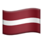flag: Latvia on Apple
