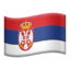 flag: Serbia on Apple
