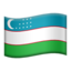 flag: Uzbekistan on Apple