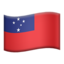flag: Samoa on Apple