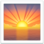 sunrise on Apple