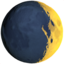 waxing crescent moon on Apple