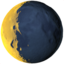 waning crescent moon on Apple