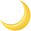 crescent moon on Apple