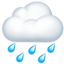cloud with rain on Apple