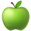green apple on Apple