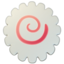 fish cake with swirl on Apple
