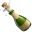 bottle with popping cork on Apple