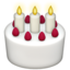birthday cake on Apple