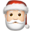 Santa Claus: light skin tone on Apple