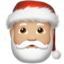 Santa Claus: medium-light skin tone on Apple