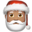 Santa Claus: medium skin tone on Apple