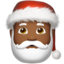 Santa Claus: medium-dark skin tone on Apple