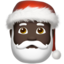 Santa Claus: dark skin tone on Apple