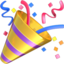 party popper on Apple