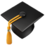 graduation cap on Apple