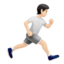 person running facing right: light skin tone on Apple