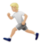 person running: medium-light skin tone on Apple