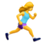 woman running facing right on Apple