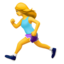 woman running on Apple