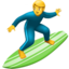 man surfing on Apple