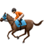horse racing: light skin tone on Apple