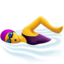 woman swimming on Apple