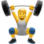 person lifting weights on Apple