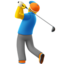 man golfing on Apple