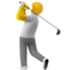 person golfing on Apple