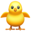 front-facing baby chick on Apple