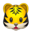 tiger face on Apple