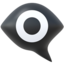 eye in speech bubble on Apple