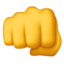 oncoming fist on Apple