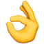 OK hand on Apple