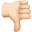 thumbs down: light skin tone on Apple