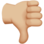 thumbs down: medium-light skin tone on Apple