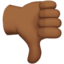 thumbs down: medium-dark skin tone on Apple