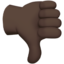 thumbs down: dark skin tone on Apple
