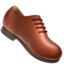 man’s shoe on Apple