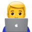 man technologist on Apple