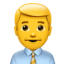 man office worker on Apple
